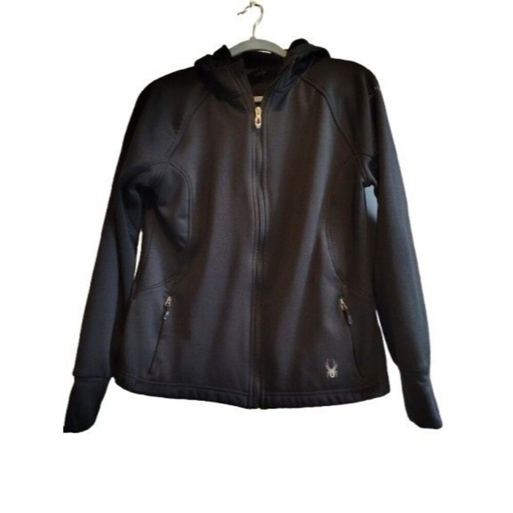 Spyder Women's Hayer Full-Zip Hooded Jacket Black Size Large (L/G/G)Gorpcore